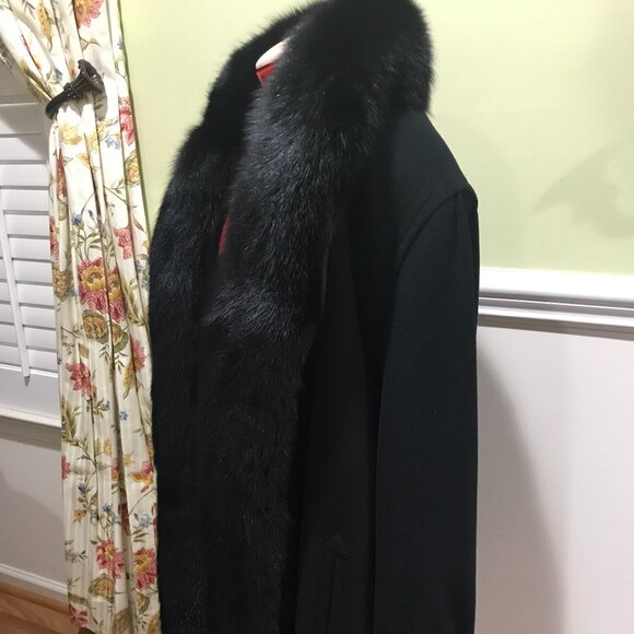 Yve Saint Laurent Vintage cashmere/wool fur coat (preowned) - Picture 2 of 13